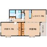 東海道本線/静岡駅 バス:10分:停歩3分 3階 築14年 2LDKの間取り