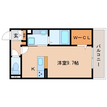 間取図 東海道本線/静岡駅 徒歩11分 2階 築3年