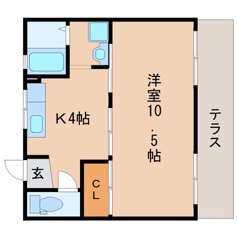 間取図 東海道本線/静岡駅 バス12分南郵便局ツインメッセ前下車:停歩3分 1階 築36年