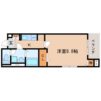 間取図 東海道本線/静岡駅 徒歩22分 3階 築3年