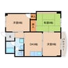 東海道本線/焼津駅 徒歩9分 3階 築39年 3DKの間取り
