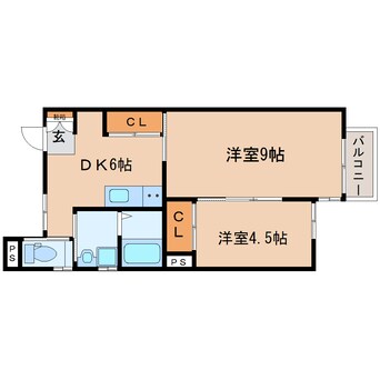 間取図 東海道本線/静岡駅 バス21分登呂二丁目下車:停歩2分 2階 築3年