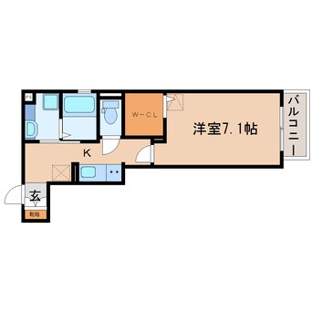 間取図 東海道本線/静岡駅 徒歩10分 1階 築3年