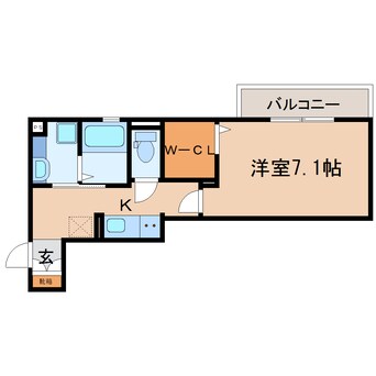 間取図 東海道本線/静岡駅 徒歩10分 3階 築3年