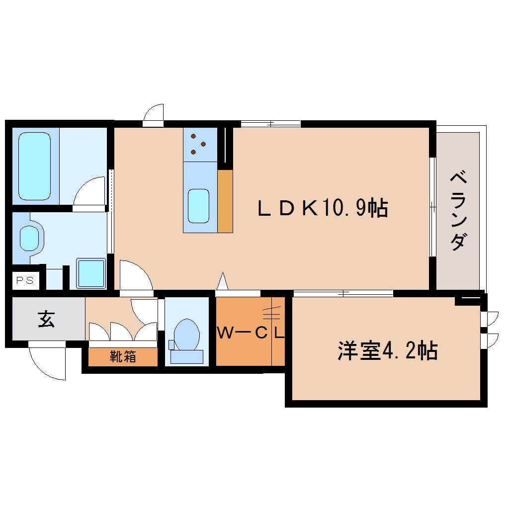 間取り図 東海道本線/東静岡駅 徒歩17分 2階 築4年