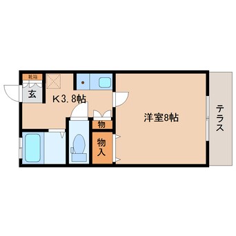 間取図 東海道本線/静岡駅 バス20分小鹿公民館前下車:停歩8分 1階 築28年