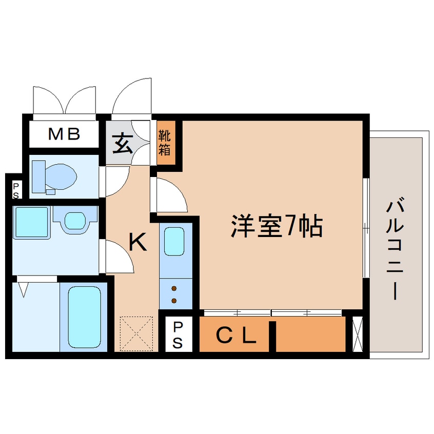 間取図 東海道本線/静岡駅 バス11分中田四丁目下車:停歩6分 2階 築4年
