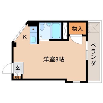 間取図 東海道本線/静岡駅 バス23分静大片山下車:停歩4分 2階 築34年