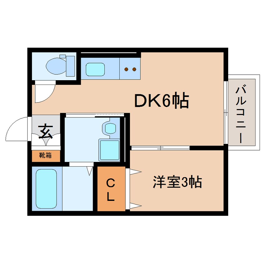 間取図 東海道本線/静岡駅 バス10分曲金三丁目・歯科医師会館下車:停歩2分 2階 築2年