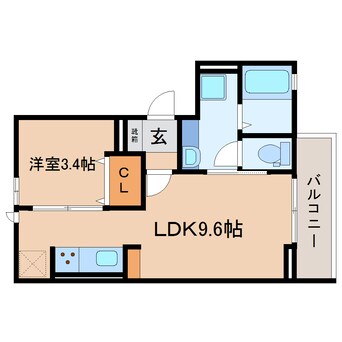 間取図 東海道本線/静岡駅 徒歩10分 3階 築2年