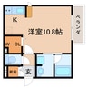 東海道本線/静岡駅 徒歩12分 2階 築4年 1Rの間取り