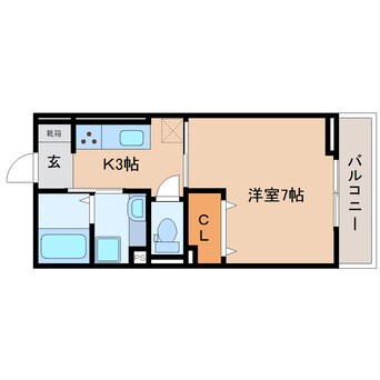 間取図 東海道本線/静岡駅 徒歩14分 1階 築2年