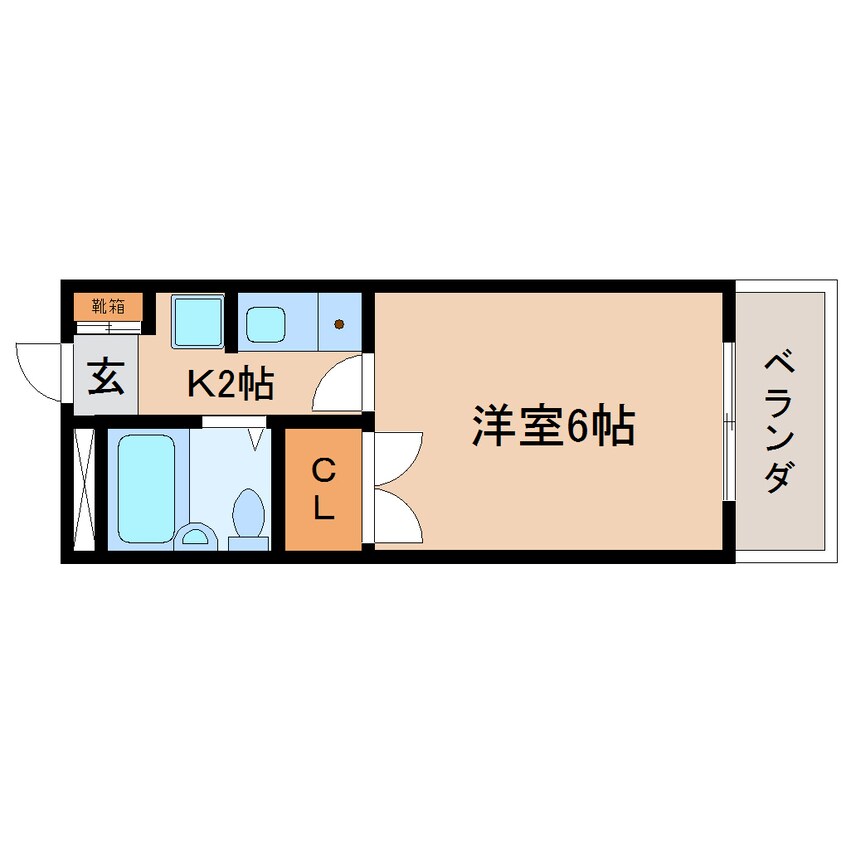 間取図 東海道本線/静岡駅 徒歩7分 5階 築27年
