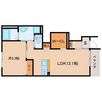 間取図 東海道本線/藤枝駅 バス18分五十海下車:停歩3分 1階 築9年