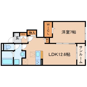 間取図 東海道本線/西焼津駅 徒歩9分 1階 築3年