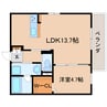 東海道本線/静岡駅 徒歩7分 1階 築3年 1LDKの間取り