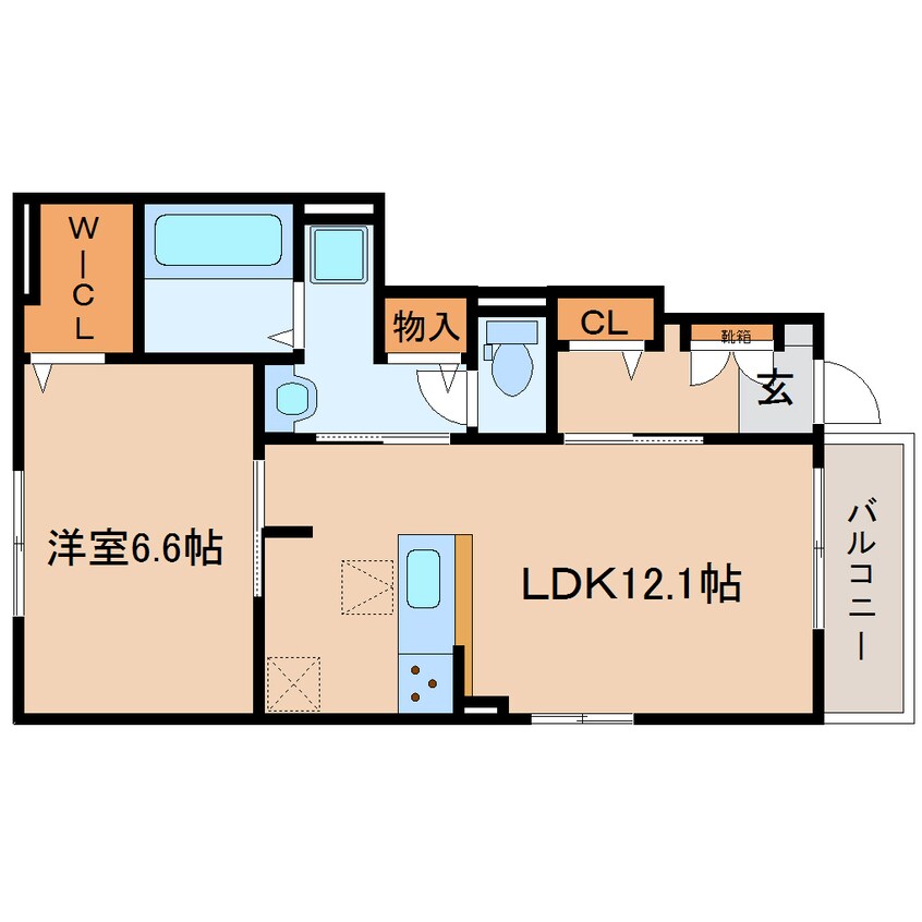 間取図 東海道本線/静岡駅 バス20分西島下車:停歩6分 1階 築2年