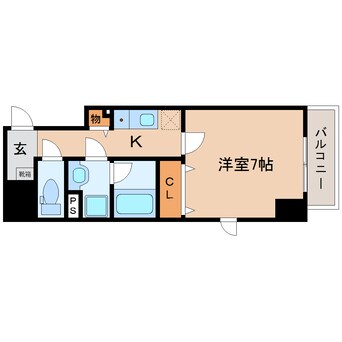 間取図 東海道本線/静岡駅 徒歩7分 2階 築3年