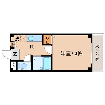 間取図 東海道本線/東静岡駅 徒歩21分 2階 築27年