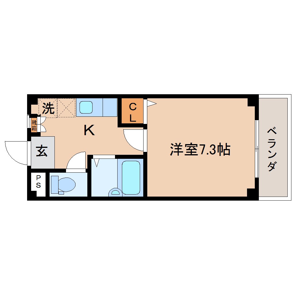 間取り図 東海道本線/東静岡駅 徒歩21分 2階 築27年