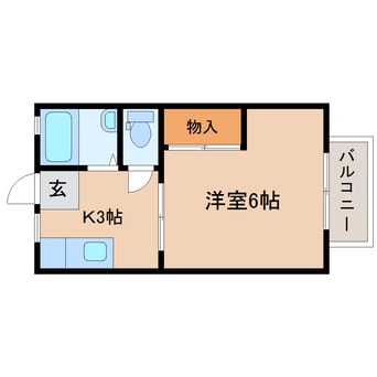 間取図 東海道本線/静岡駅 バス7分中田三丁目ダイワハウス前下車:停歩5分 2階 築36年