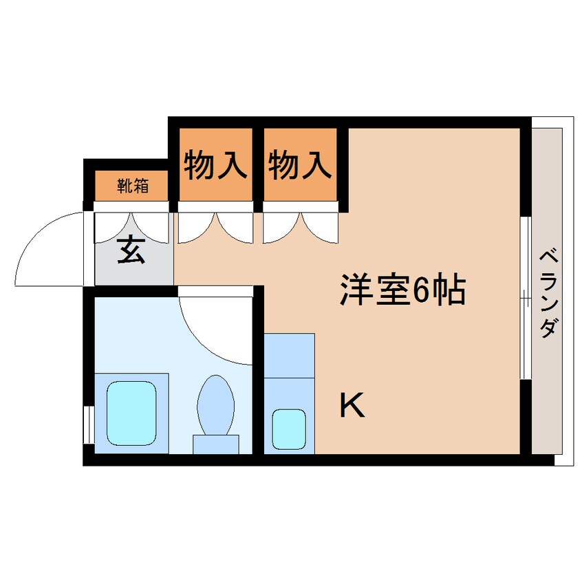 間取図 東海道本線/静岡駅 徒歩7分 3階 築57年