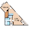 東海道本線/静岡駅 徒歩2分 4階 築浅 1LDKの間取り