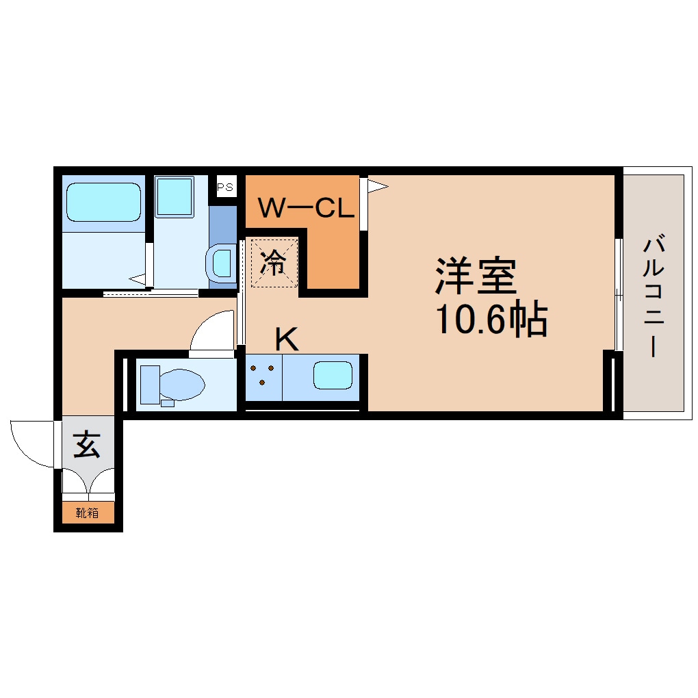 間取り図 東海道本線/静岡駅 バス11分南郵便局ツインメッセ前下車:停歩1分 2階 築3年