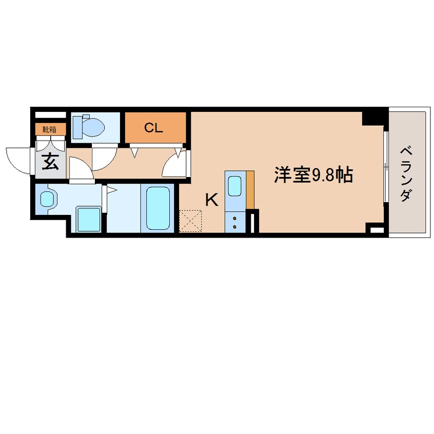 間取図 東海道本線/東静岡駅 徒歩13分 6階 築1年