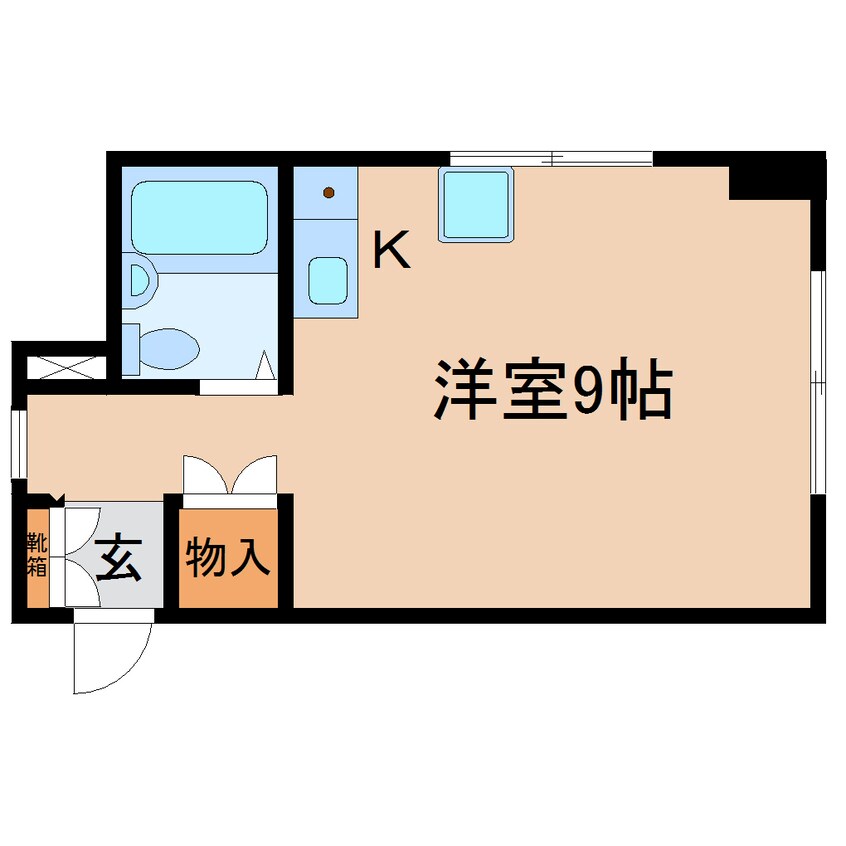 間取図 東海道本線/静岡駅 徒歩5分 5階 築41年