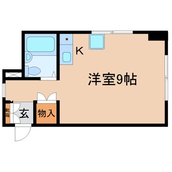 間取図 東海道本線/静岡駅 徒歩5分 5階 築41年