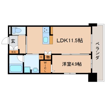 間取図 東海道本線/静岡駅 徒歩10分 2階 1年未満