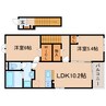 東海道本線/藤枝駅 徒歩22分 2階 築浅 2LDKの間取り