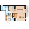 東海道本線/静岡駅 徒歩22分 2階 築浅 1LDKの間取り