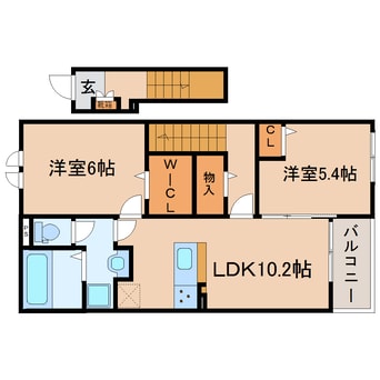 間取図 東海道本線/焼津駅 徒歩14分 2階 築2年