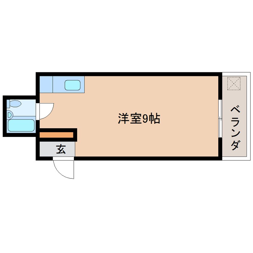 間取図 東海道本線/東静岡駅 徒歩17分 3階 築39年