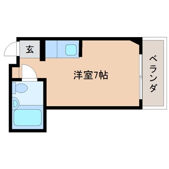 間取図 東海道本線/東静岡駅 徒歩17分 1階 築39年