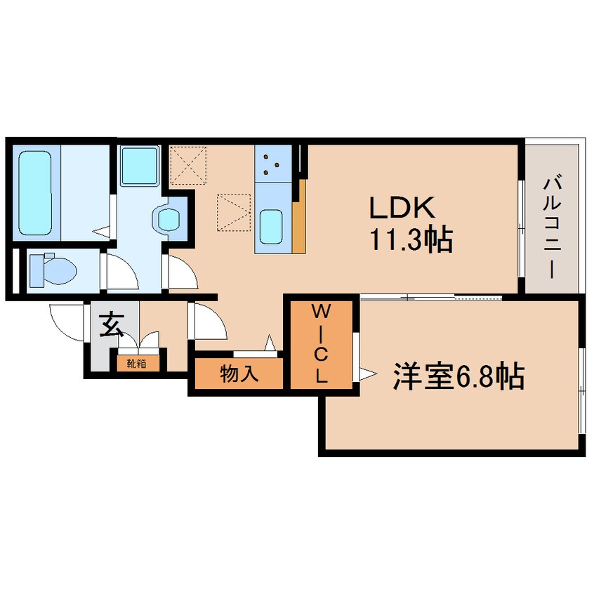 間取図 東海道本線/西焼津駅 徒歩16分 1階 築2年