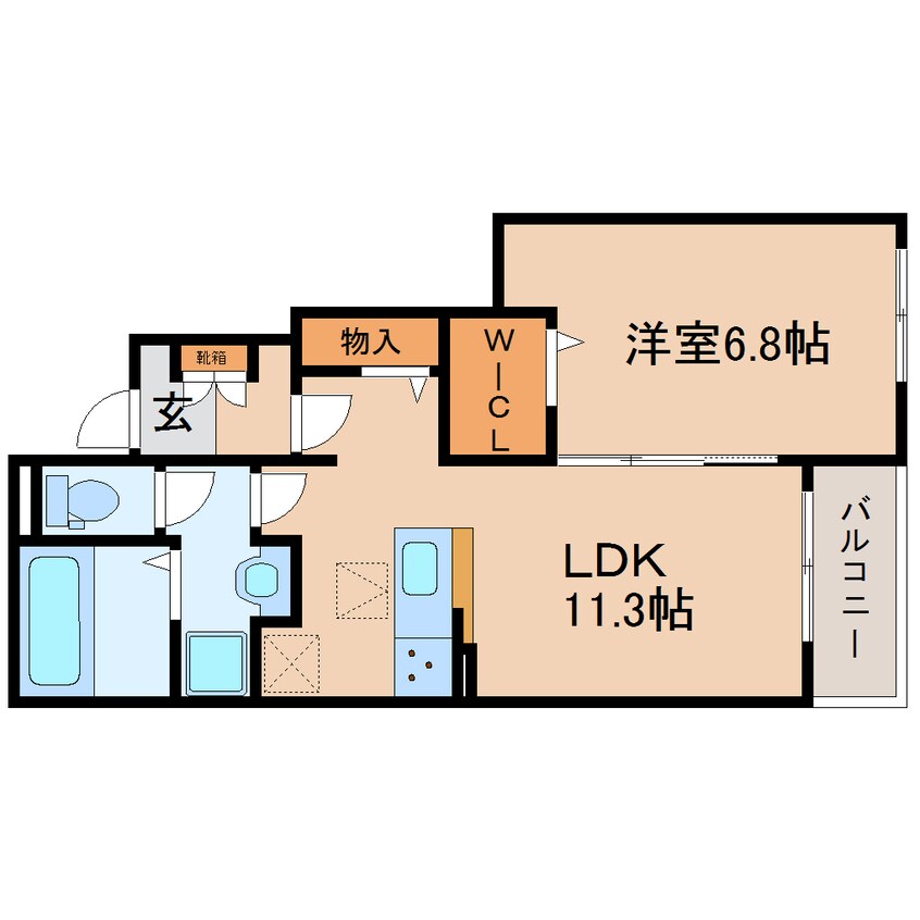 間取図 東海道本線/西焼津駅 徒歩16分 1階 築2年