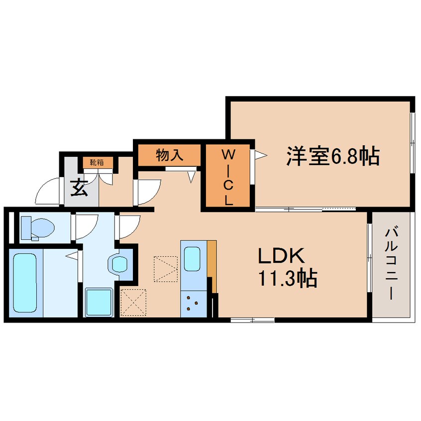 間取図 東海道本線/西焼津駅 徒歩16分 1階 1年未満