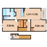 東海道本線/西焼津駅 徒歩16分 2階 築浅 2LDKの間取り