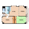 東海道本線/静岡駅 バス:20分:停歩2分 3階 築26年 3DKの間取り