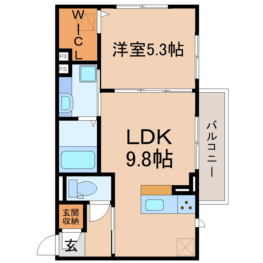 間取図 東海道本線/焼津駅 徒歩14分 1階 築2年