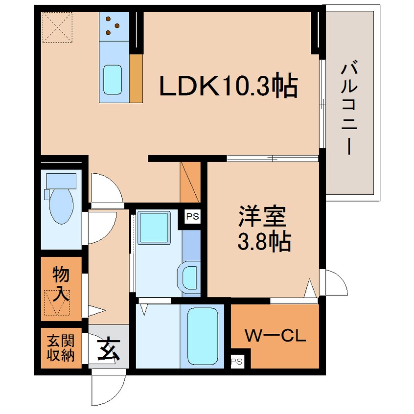 間取図 東海道本線/焼津駅 徒歩14分 1階 1年未満