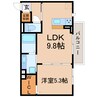 東海道本線/焼津駅 徒歩14分 2階 築浅 1LDKの間取り