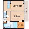 東海道本線/静岡駅 徒歩22分 3階 築浅 1LDKの間取り
