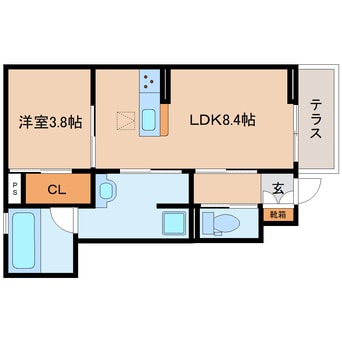 間取図 東海道本線/静岡駅 バス18分富士見台・駿河総合高校入口下車:停歩9分 1階 築2年