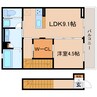 東海道本線/静岡駅 バス:17分:停歩7分 2階 築浅 1LDKの間取り