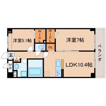 間取図 東海道本線/藤枝駅 徒歩15分 2階 築1年