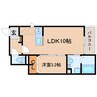 東海道本線/焼津駅 バス:25分:停歩6分 1階 築浅 1LDKの間取り